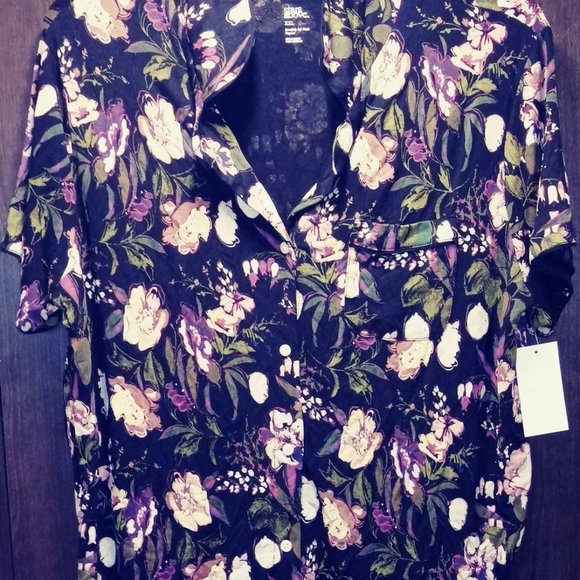 Stars Above Women's Casual Blouse Sz. 2X - Picture 2 of 6